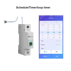 1P 63A Smart Geyser Timer WIFI Circuit Breaker Power Monitoring (eWeLink App)