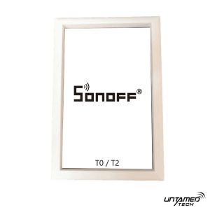 Border/Frame for Sonoff T6 Light Switches (White) 3D Printed