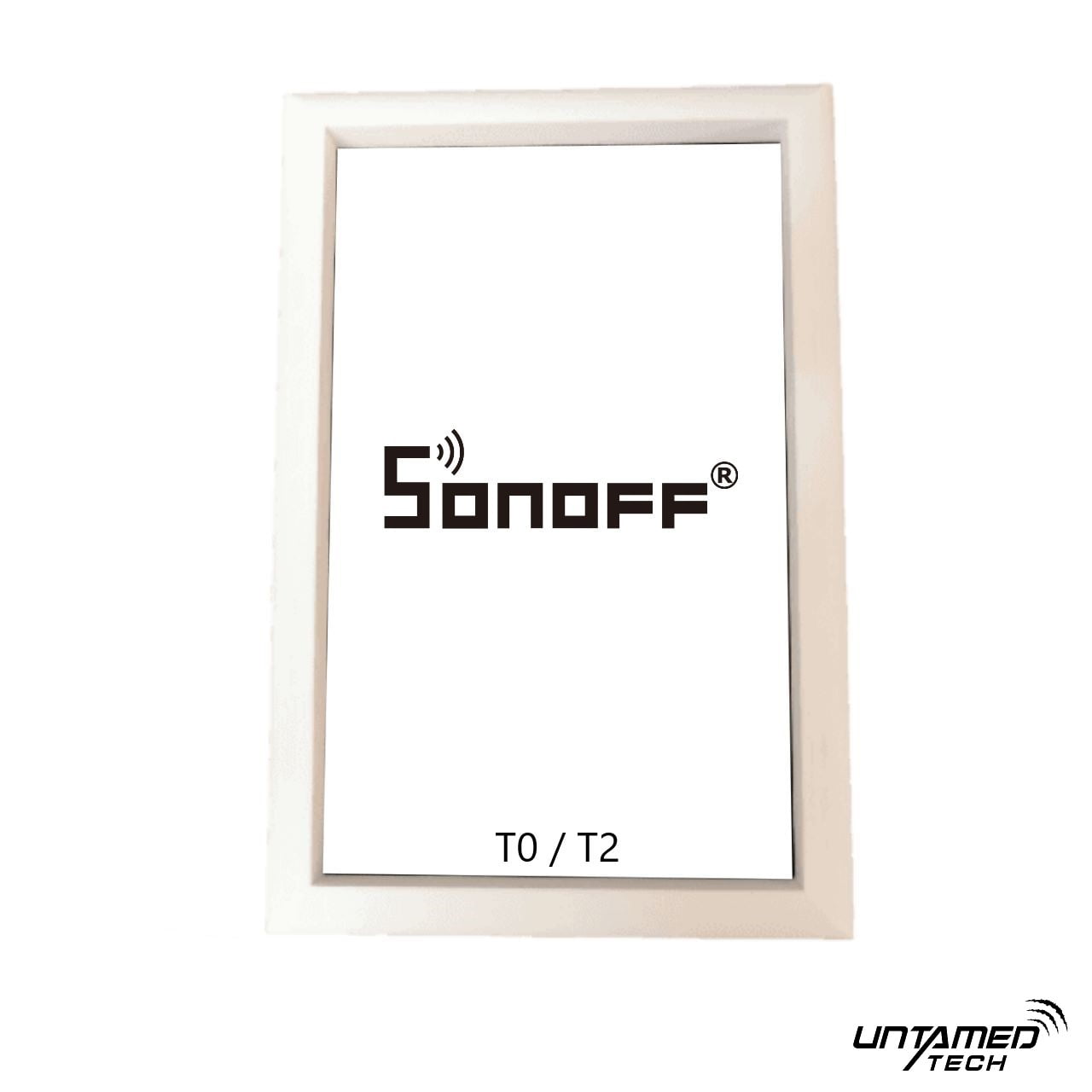 Border/Frame for Sonoff T6 Light Switches (White) 3D Printed - Image 4