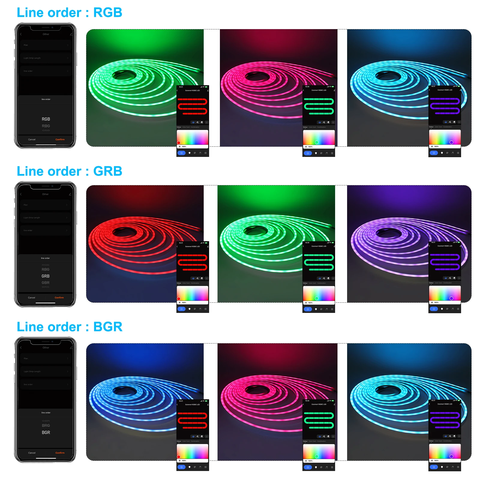 Neon Rope Light Tuya 5m RGBIC WiFi - Image 11