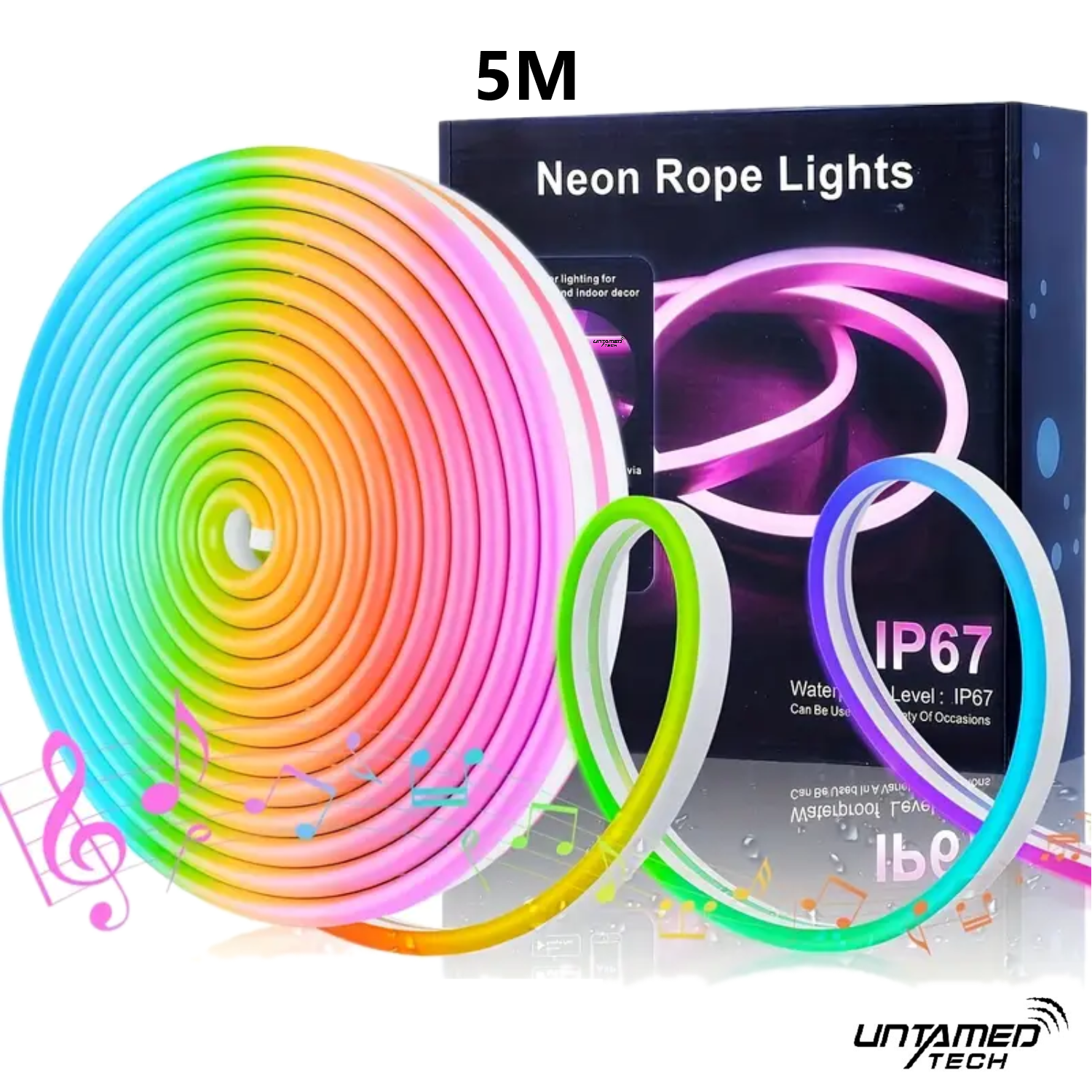 Neon Rope Light Tuya 5m RGBIC WiFi