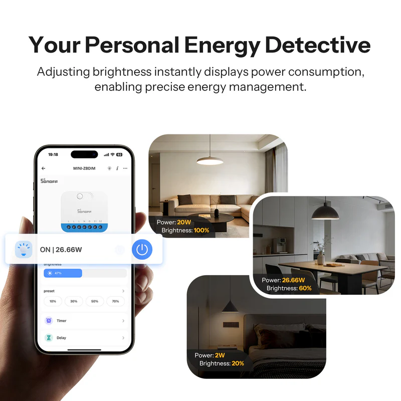 SONOFF MINI Extreme Zigbee Dimmer Switch MINI-ZBDIM - Image 8