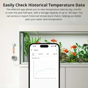 SONOFF SNZB-02LD IP65 Zigbee LCD Smart Thermometer (Probe Version)