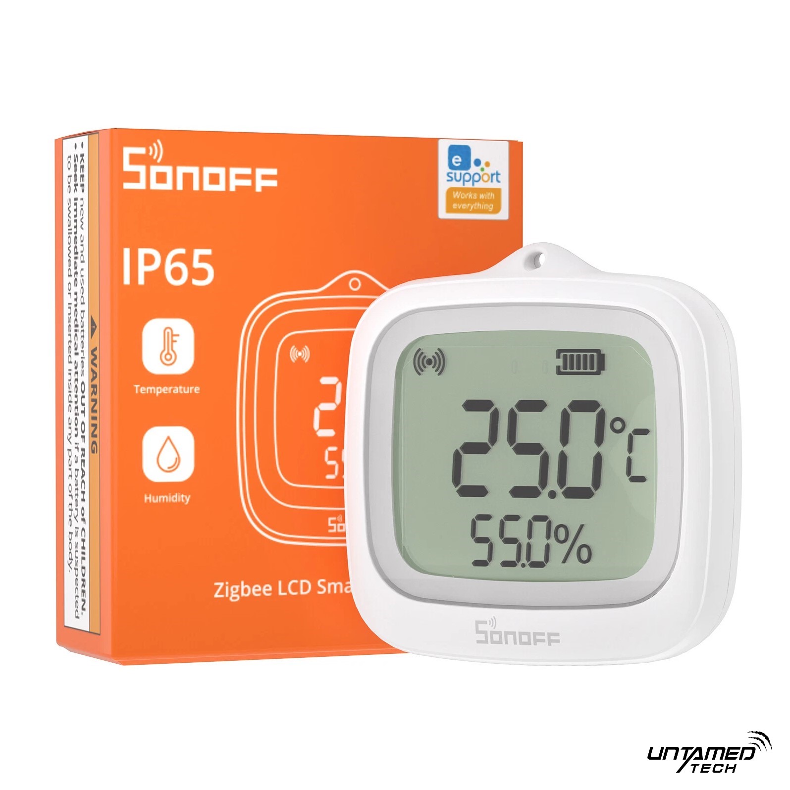 SONOFF SNZB-02WD IP65 Zigbee LCD Smart Temperature Humidity Sensor