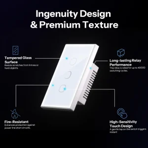 SONOFF TX Gen2 Smart Touch Light Switch 2CH | T6