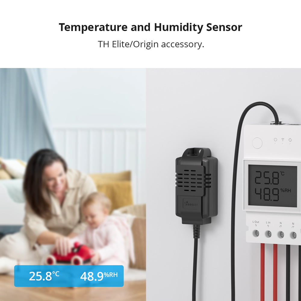 SONOFF Temperature and Humidity Sensor - THS01 Sensor (RJ9) for TH Elite - Image 2
