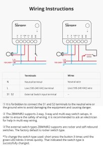 SONOFF ZBMINI R2 Extreme Zigbee Smart Switch (Neutral Wire Required)