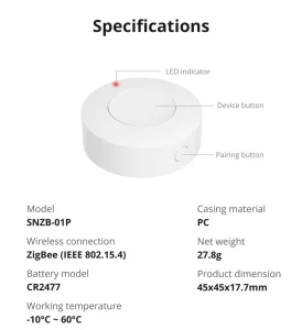 SONOFF Zigbee Wireless Switch SNZB-01P (Battery included)