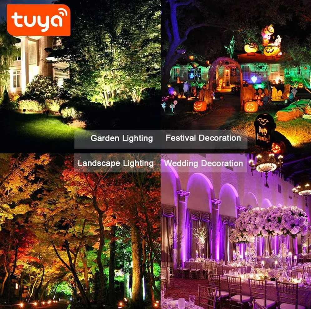 Smart Life Tuya 50W LED Floodlight RGB IP66 Outdoor Waterproof - Image 8