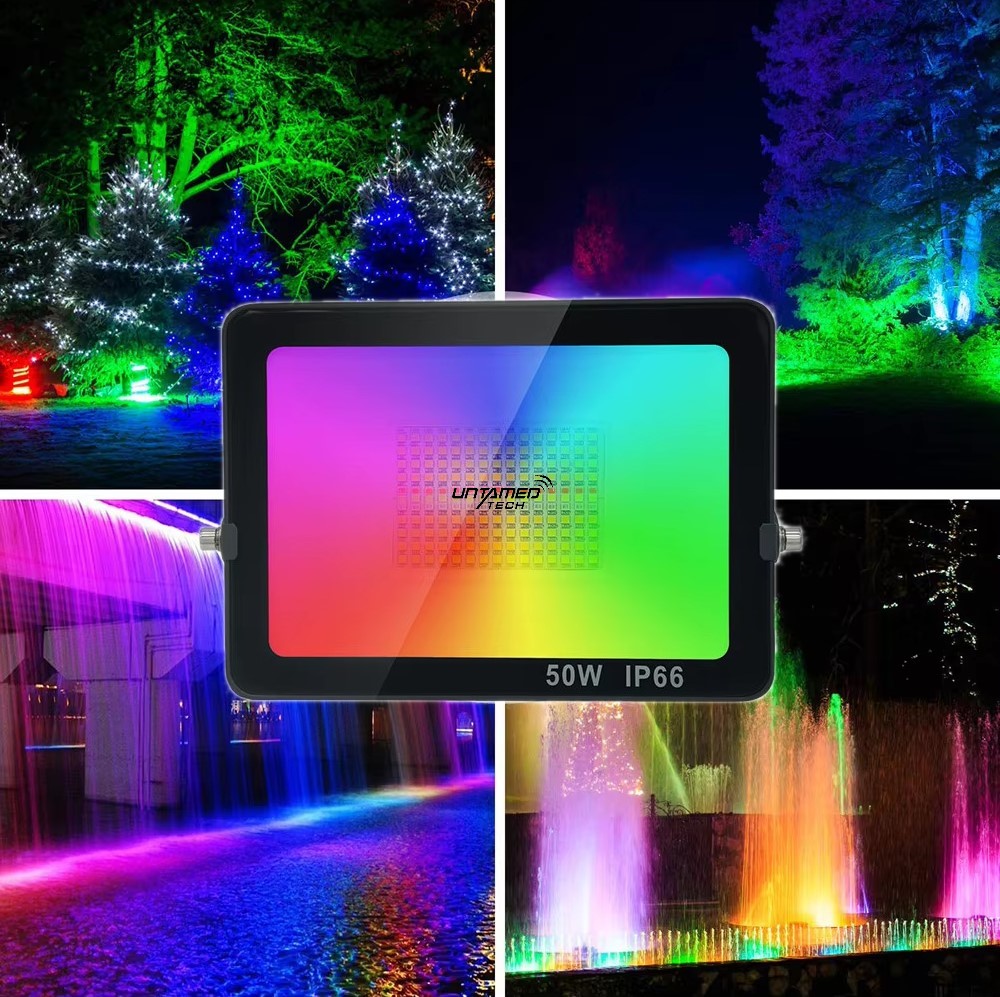 Smart Life Tuya 50W LED Floodlight RGB IP66 Outdoor Waterproof - Image 7