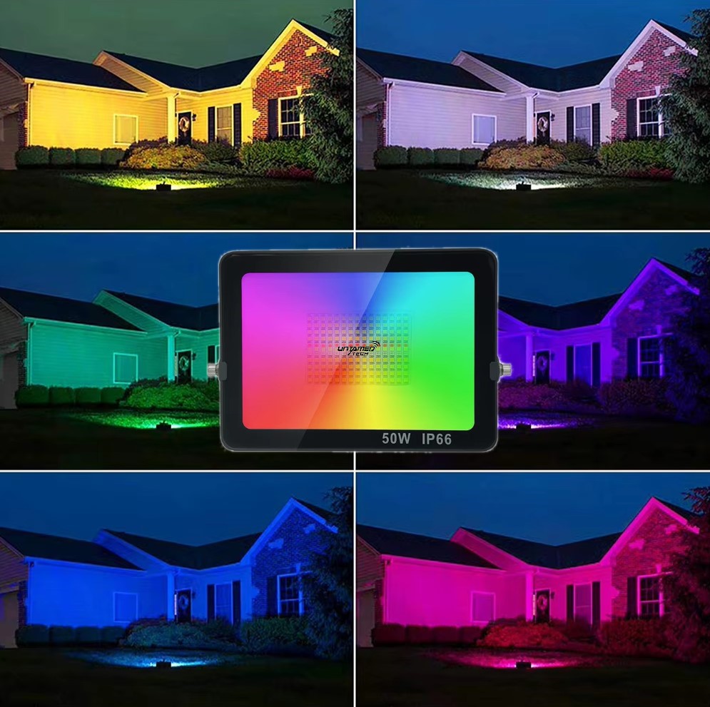 Smart Life Tuya 50W LED Floodlight RGB IP66 Outdoor Waterproof - Image 6