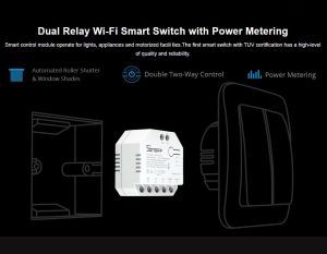 Sonoff Dual R3 2CH WiFi Smart Switch (Built in Power Monitoring)