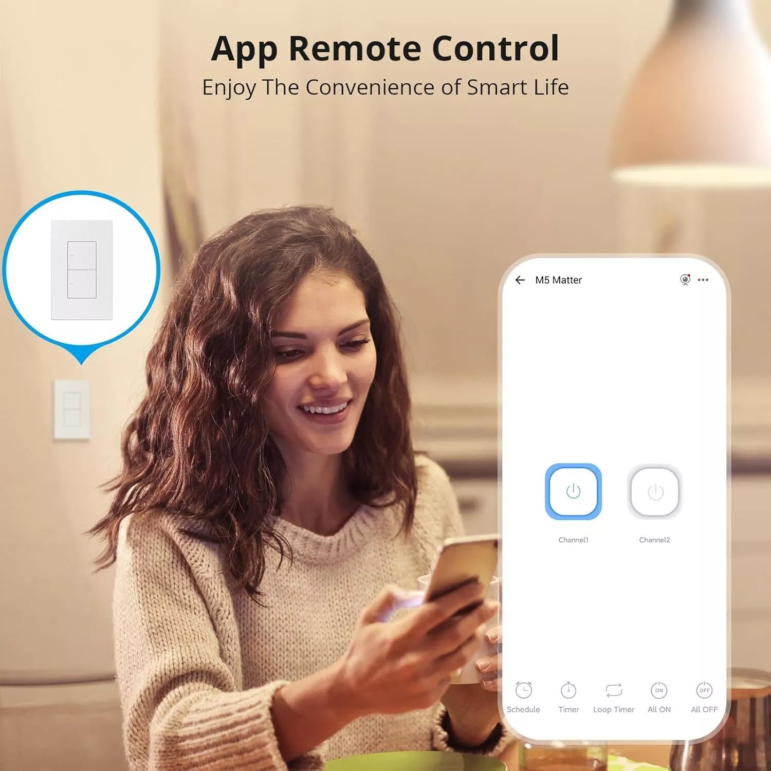 Sonoff M5 1CH WiFi Matter Smart Wall Switch White - Image 7