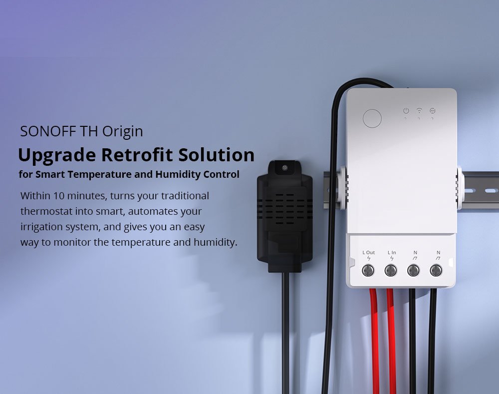 Sonoff TH Origin 16A Smart Temperature and Humidity Monitoring Switch (sensor not included) - Image 3