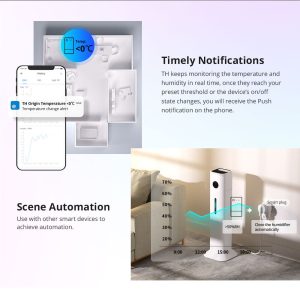 Sonoff TH Origin 16A Smart Temperature and Humidity Monitoring Switch (sensor not included)