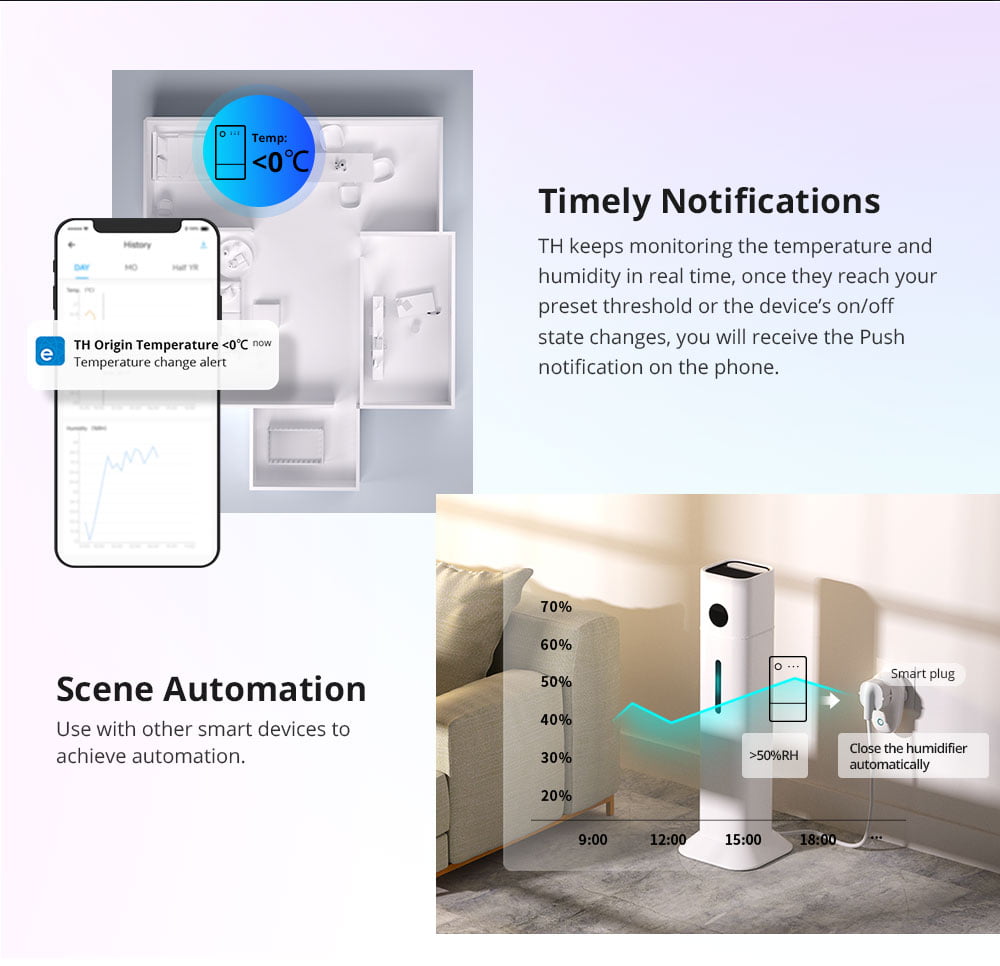 Sonoff TH Origin 16A Smart Temperature and Humidity Monitoring Switch (sensor not included) - Image 10