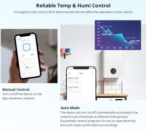 Sonoff TH20 Elite 20A WIFI Temperature Humidity Smart Switch (sensor not included)