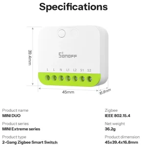 Sonoff ZBMini 2CH Duo