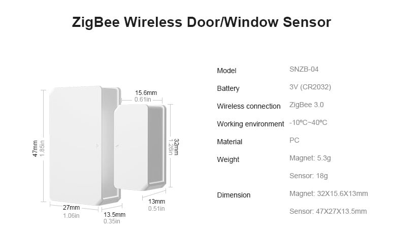 SONOFF Zigbee Door Window Sensor SNZB-04P (Battery included) - Image 9