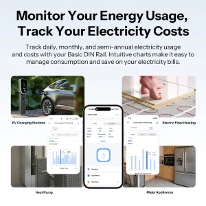 SONOFF Basic DIN Rail 32A Matter WiFi Smart Switch with Energy Monitoring (BASIC-1GSP)