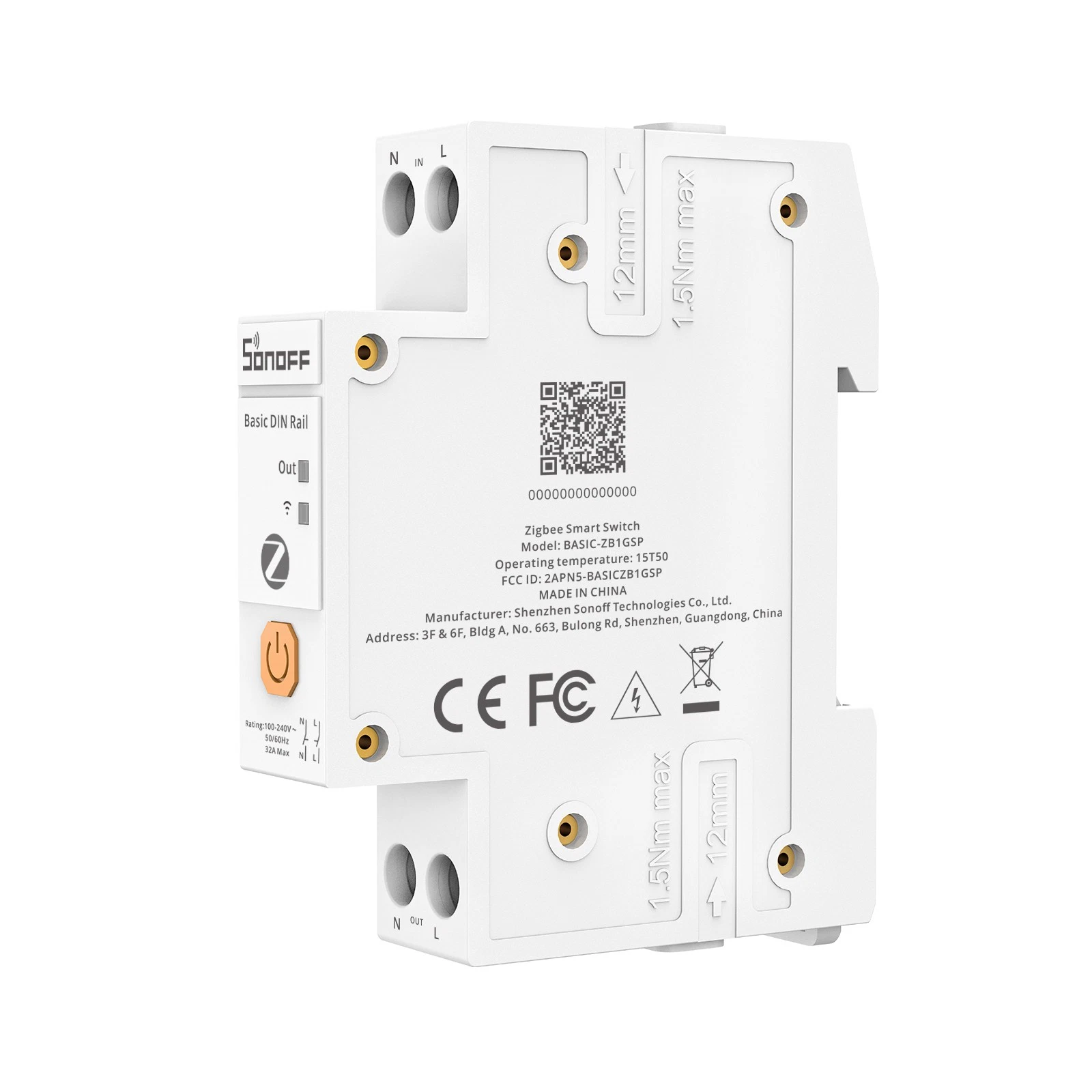 SONOFF Basic DIN Rail 32A Zigbee Smart Switch BASIC-ZB1GSP - Image 10