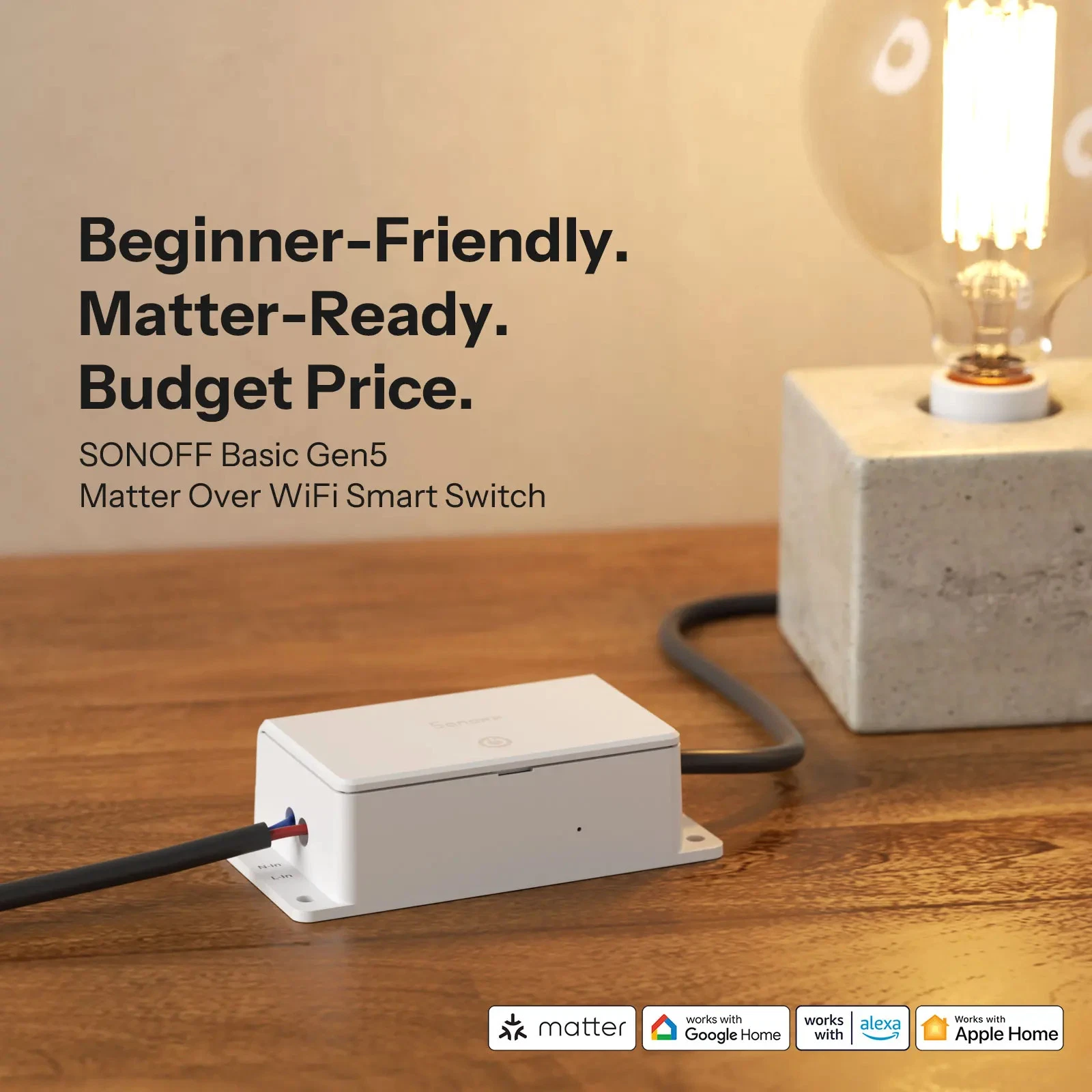SONOFF Basic R5 — Matter WiFi Smart Switch (BASIC-1GS) Gen 5 - Image 2