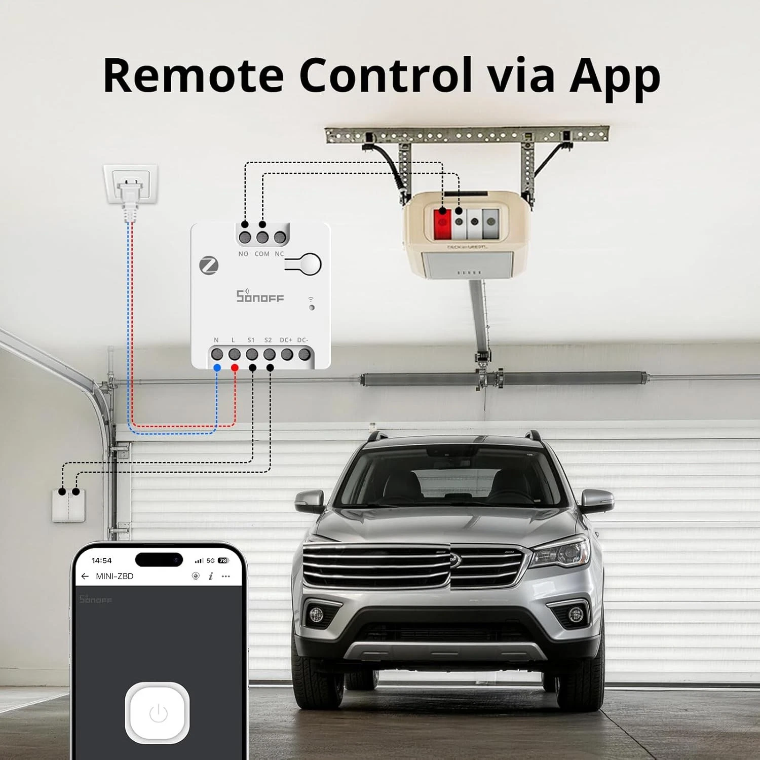Sonoff MINI-D Zigbee Smart Switch (Gate Garage Smart Switch) - Image 2