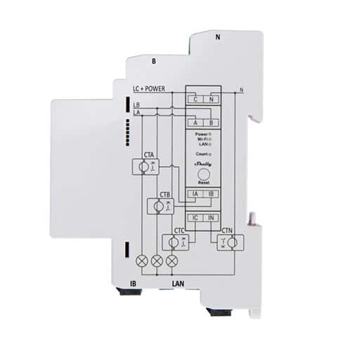 Shelly PRO 3EM 120A - Image 2