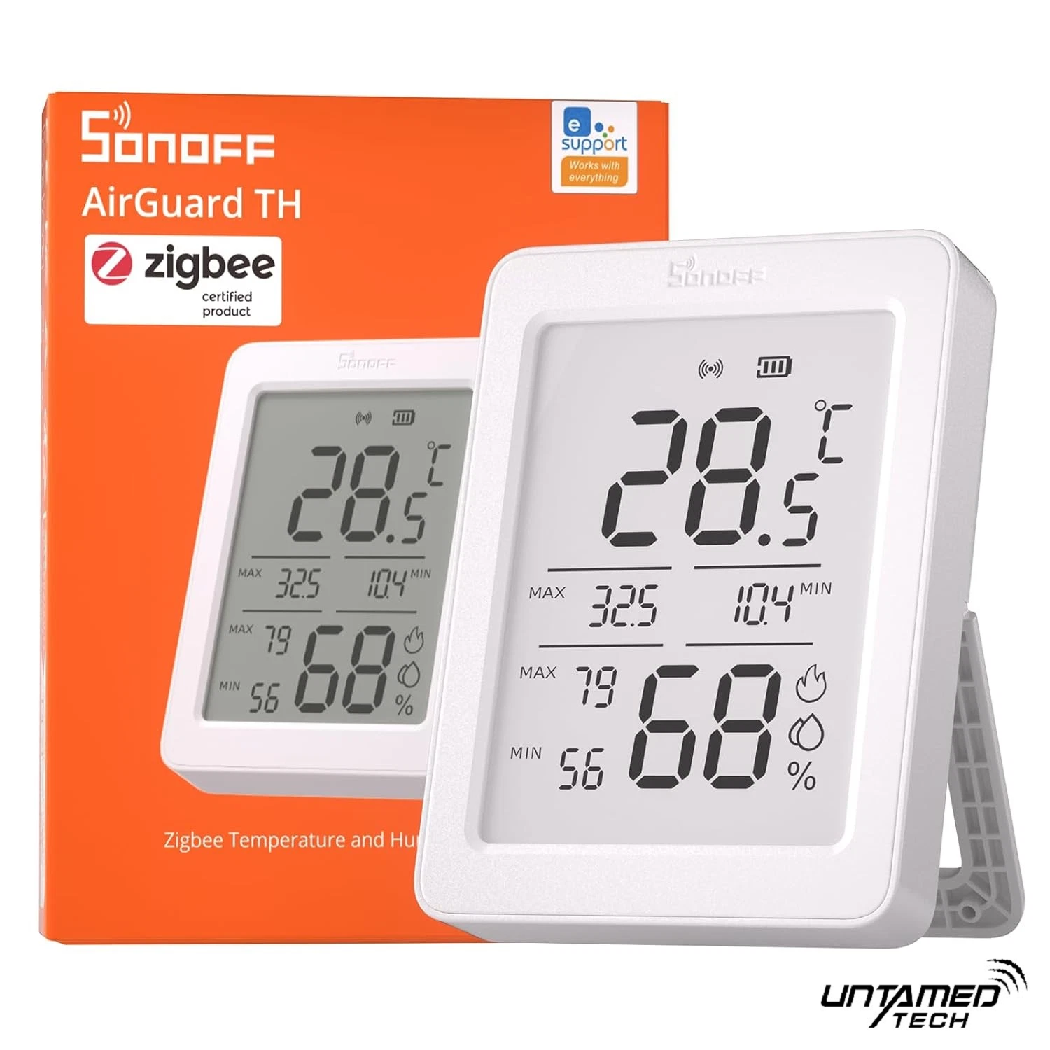 SONOFF SNZB-02DR2 Zigbee Temperature Humidity Sensor | AirGuard TH