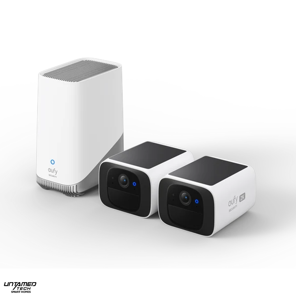 Eufy SoloCam S220 2-Pack + HomeBase 3 – Solar 2K Outdoor Security Camera Kit