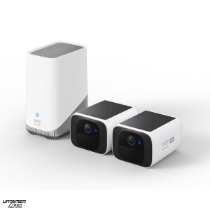 Eufy SoloCam S220 2-Pack + HomeBase 3 – Solar 2K Outdoor Security Camera Kit
