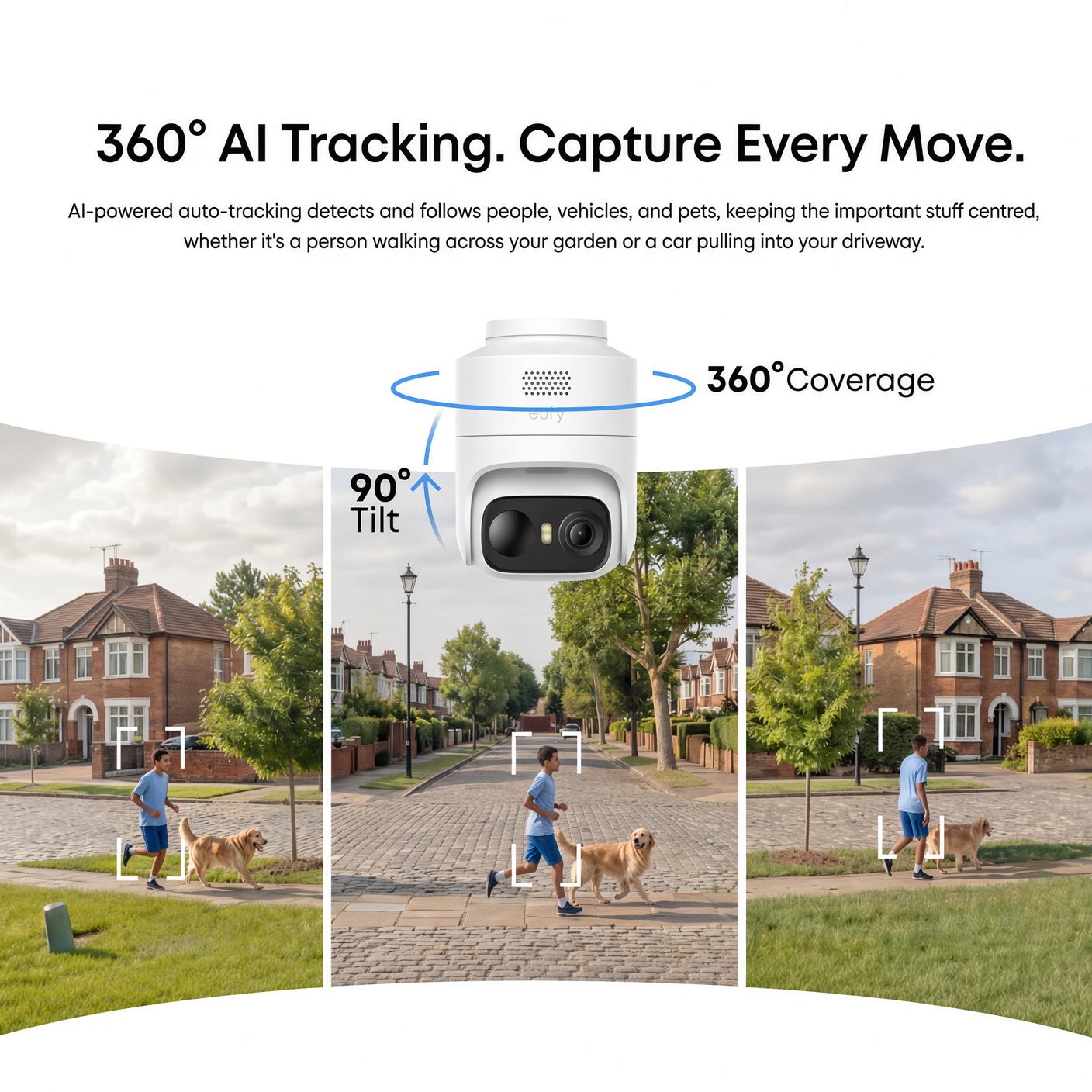 eufyCam C37 2K Smart Security Camera CCTV with Solar panel