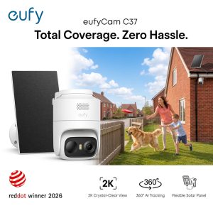 eufyCam C37 2K Smart Security Camera CCTV with Solar panel