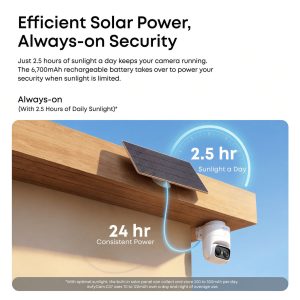 eufyCam C37 2K Smart Security Camera CCTV with Solar panel