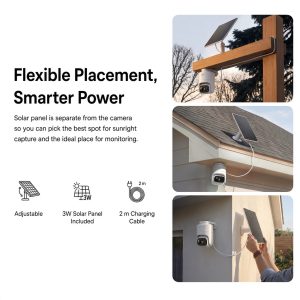 eufyCam C37 2K Smart Security Camera CCTV with Solar panel